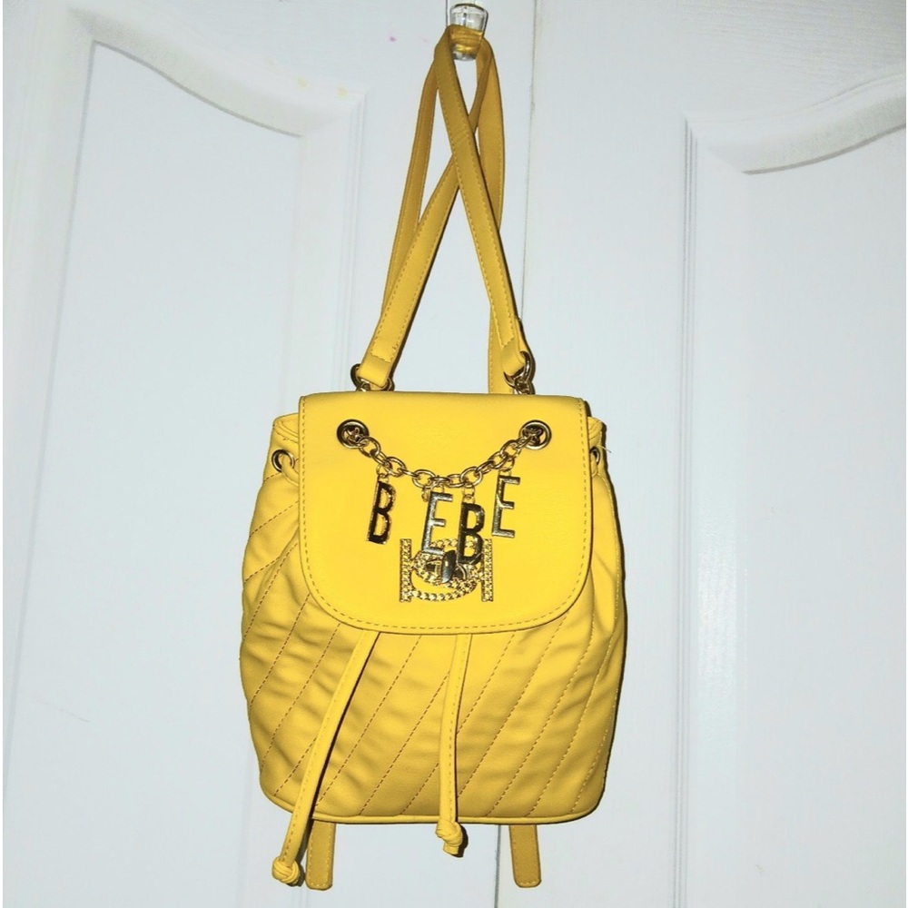 BEBE mini yellow backpack